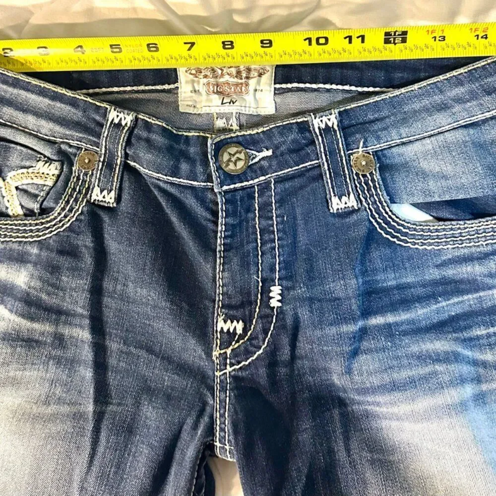 Big Star Jeans size 31 Inseam 25.5 Studded Bootcut
